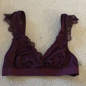 Dark purple aerie bralette